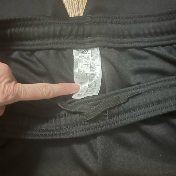 NWOT Adidas Men Large Track Jogger Pants Black Striped Aeroready Gym Tiro Sz L - Picture 5 of 5